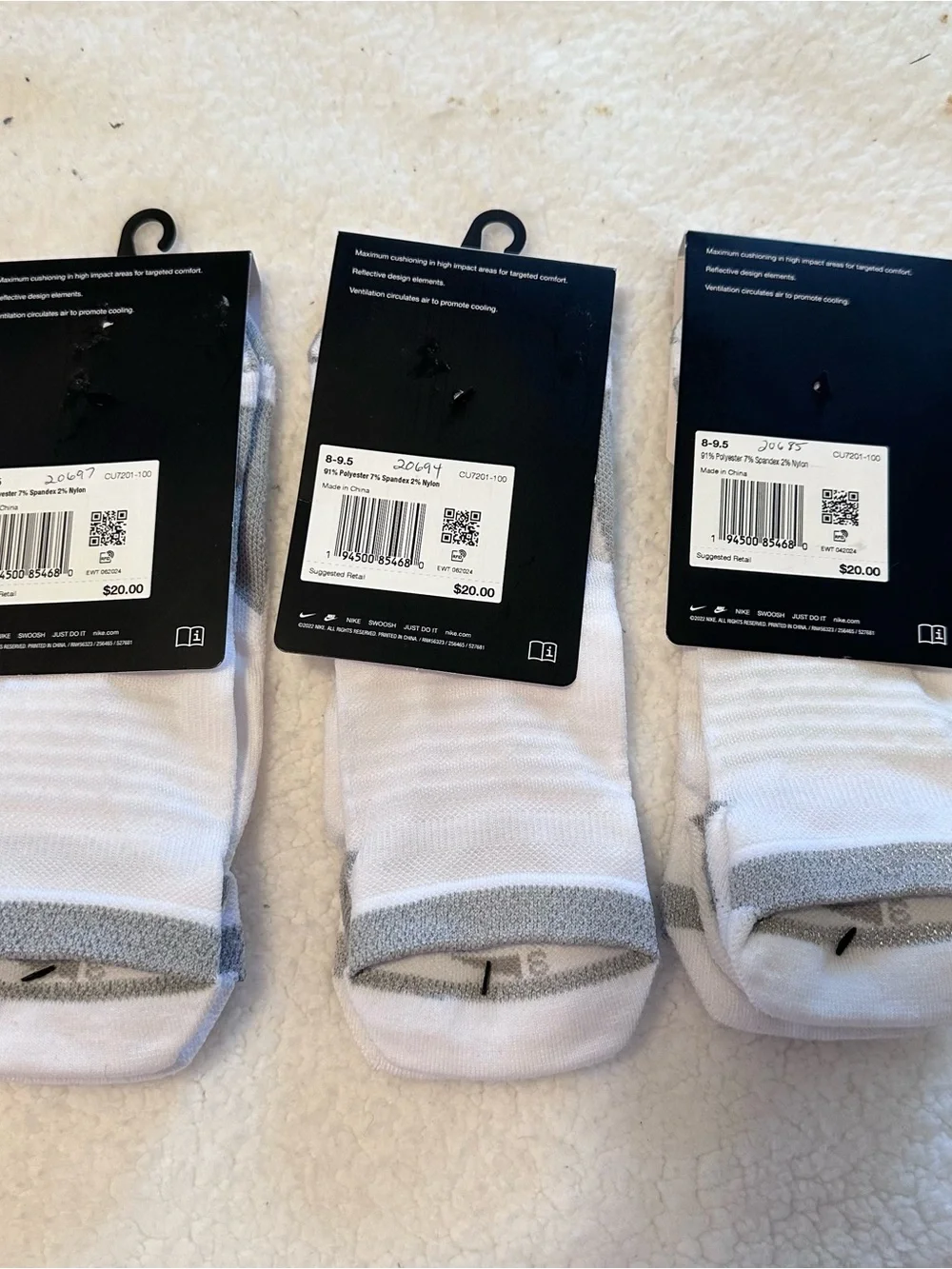 Nike Spark White Socks